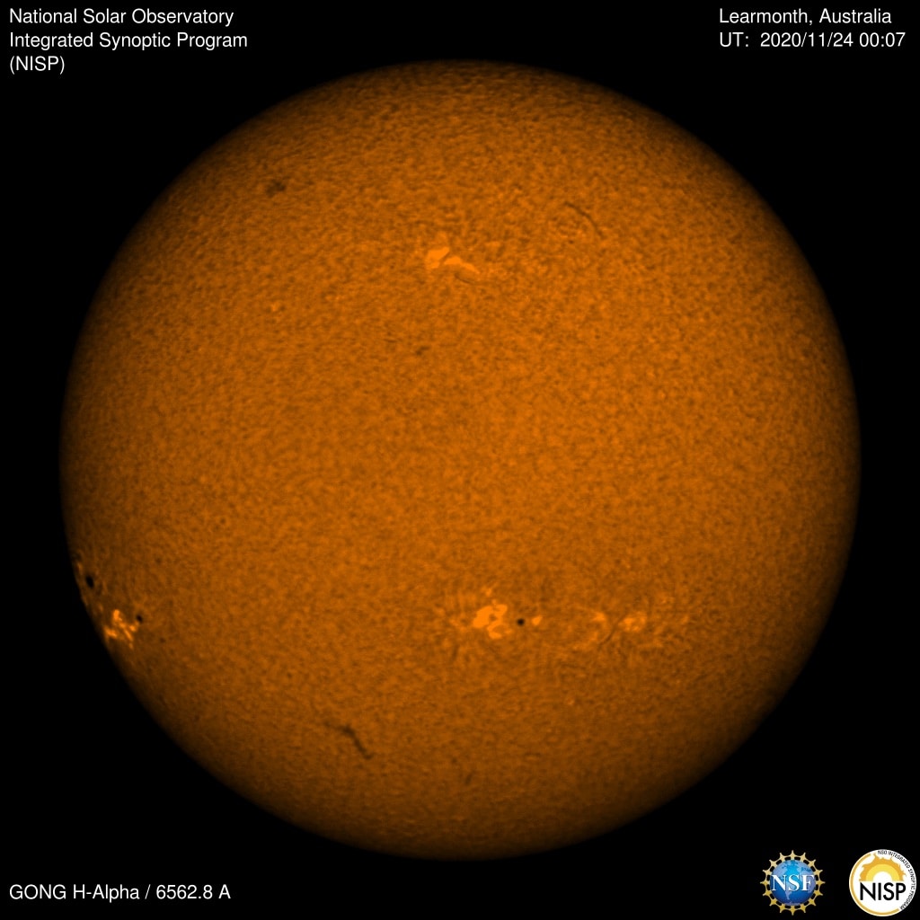National Solar Observatory Predicts Large Sunspot for Thanksgiving