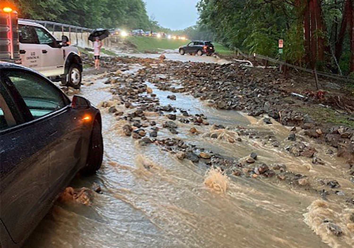 Relentless Rain Floods Roads in Northeast