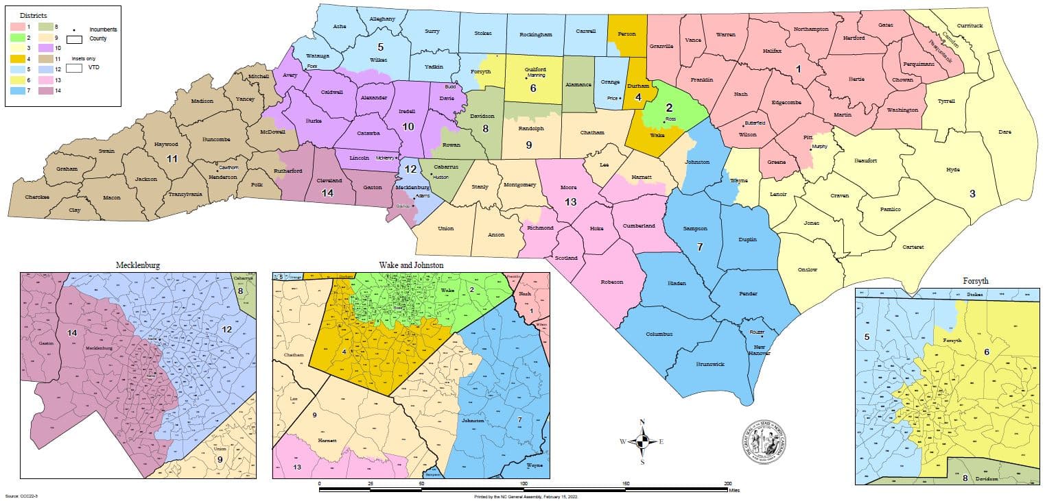 <strong>North Carolina Senate Weighs In With Its Version of New CD Map</strong>