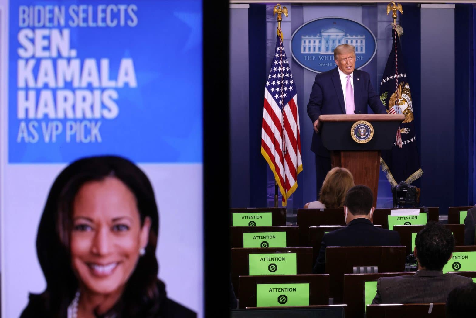 ‘Extraordinarily Nasty’: Trump and His Campaign Launch Swift Attack on Kamala Harris