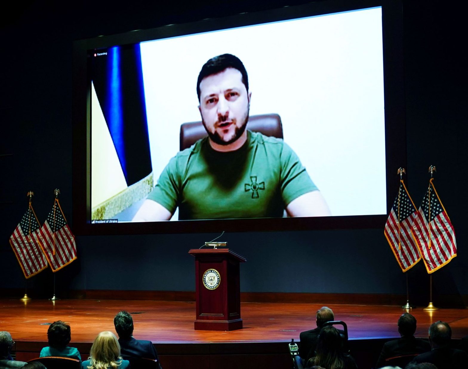 In Address to Congress, Zelenskyy Urges President to be ‘Leader of Peace’