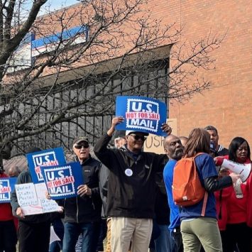 Postal Workers and Allies Rally to Oppose USPS Privatization Efforts