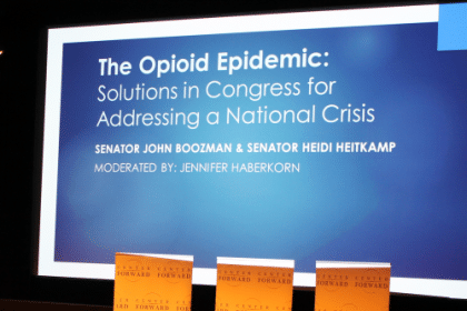 Boozman, Heitkamp Join Center Forward to Discuss Opioid Epidemic as House Passes Bipartisan Legislation