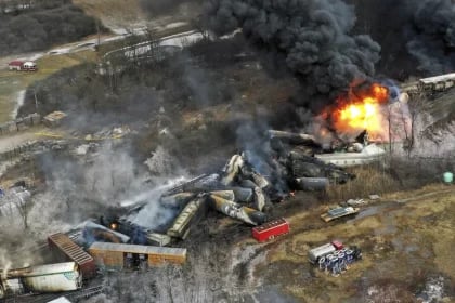 Ohio Sues Norfolk Southern Over East Palestine Derailment