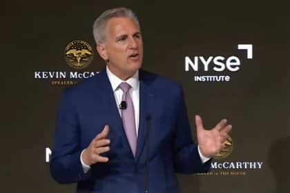 McCarthy Blames Biden for Debt Ceiling Impasse in Wall Street Speech