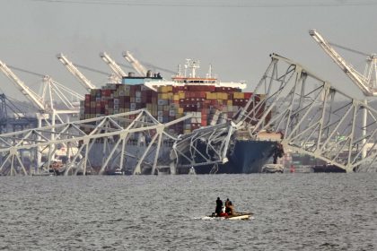 Cargo Ship Hits Baltimore’s Key Bridge, Bringing It Down