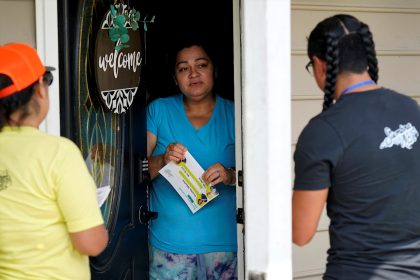 Voting Groups That Got a Boost From Harris’ Candidacy Working to Persuade Voters of Color
