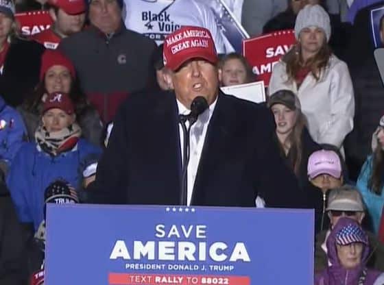 Trump Endorses Arrington, Fry Before Shivering Crowd of Hundreds