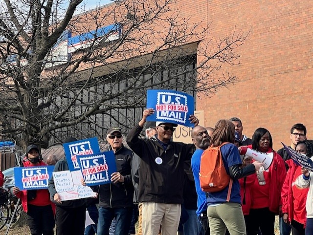 Postal Workers and Allies Rally to Oppose USPS Privatization Efforts