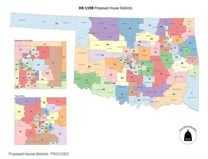 Oklahoma Legislature Approves New State District Map