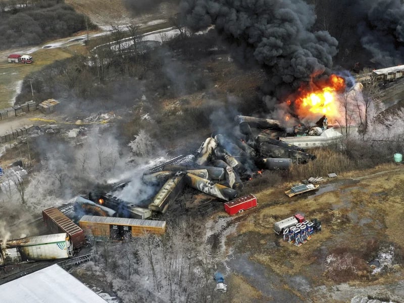 Ohio Sues Norfolk Southern Over East Palestine Derailment