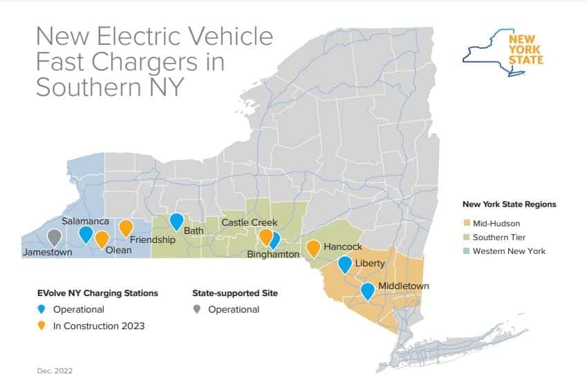 New York State Rolls Out EV Charging Stations Along Major East/West Corridor