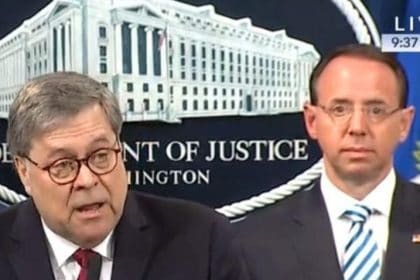 Barr Defends Trump on Obstruction, Saying President Was ‘Frustrated and Angry’