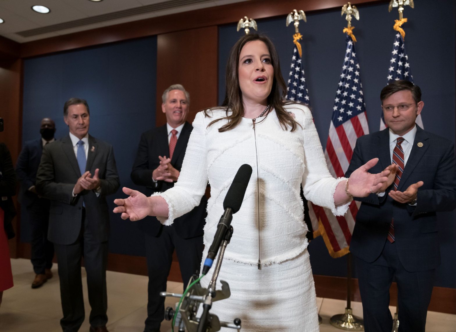 House GOP Elects Trump Defender Stefanik to No. 3 Post