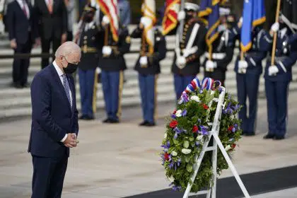 Biden Salutes Troops as ‘Spine of America’ on Veterans Day