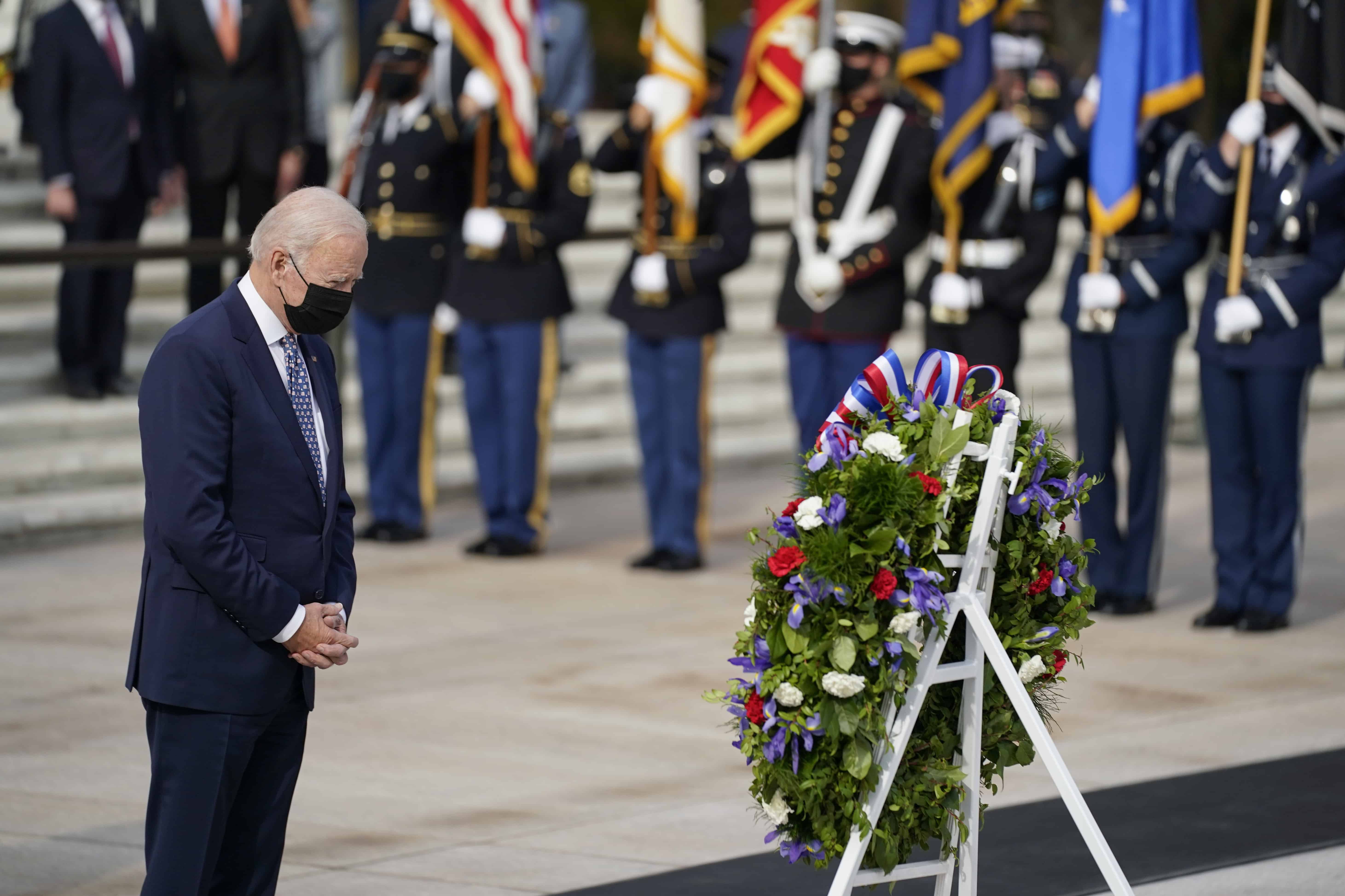 Biden Salutes Troops as ‘Spine of America’ on Veterans Day