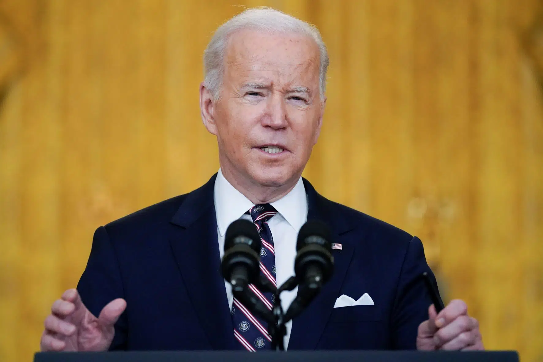<strong></img>Biden Announces Tough New Sanctions Against Russia for Ukraine Invasion</strong>