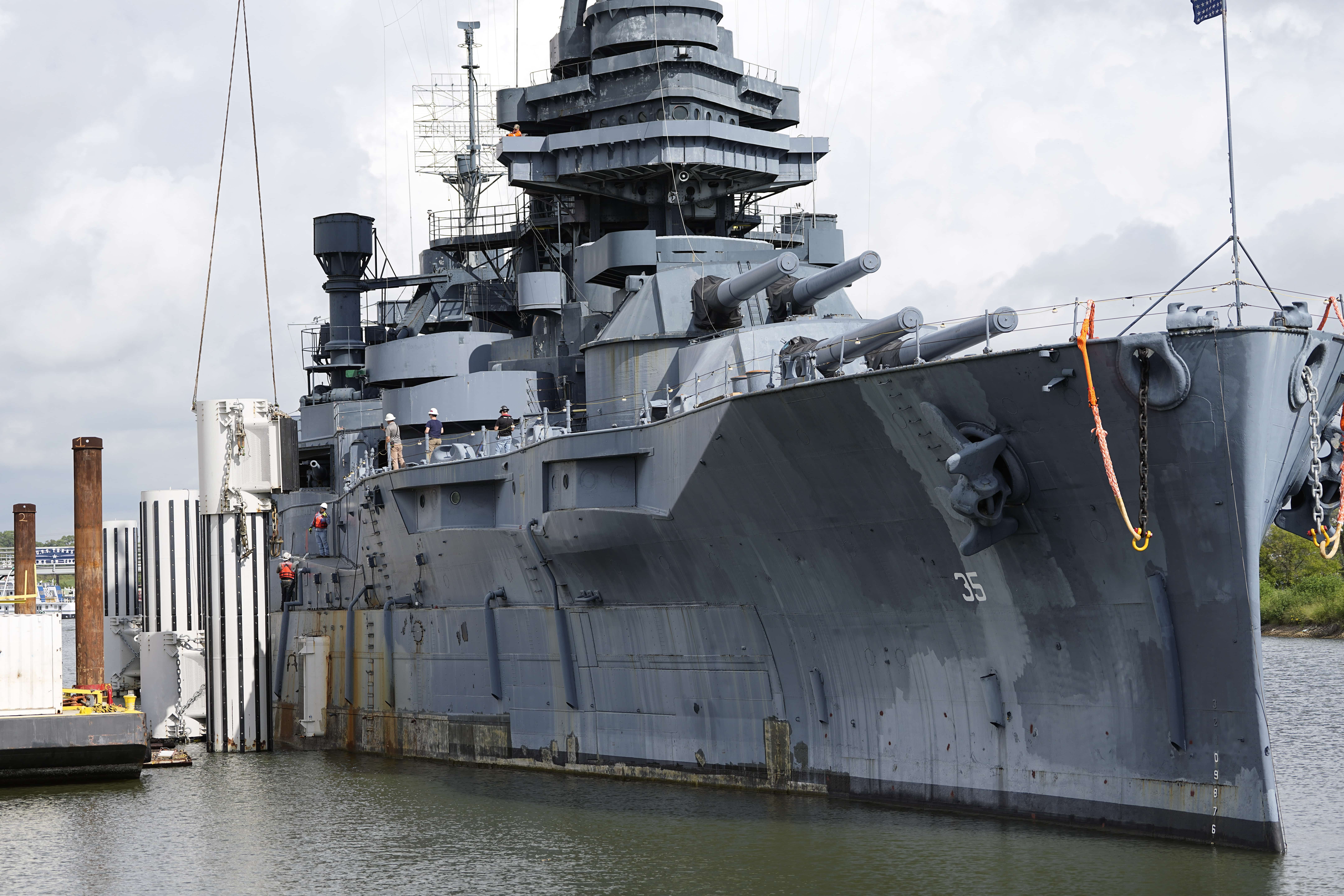 Leaky Battleship in Texas Begins Trip for $35M Repairs
