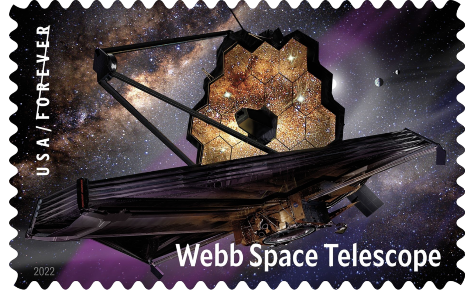 Newest Forever Stamp Honors the Mission of the James Webb Space