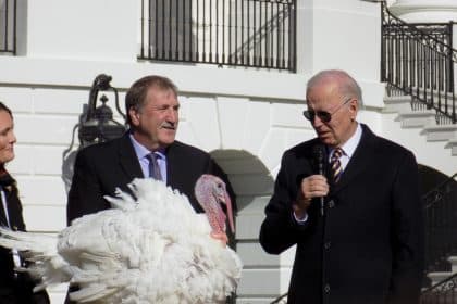 Biden Pardons Turkeys, Celebrates ‘Friendsgiving’ With Military Families